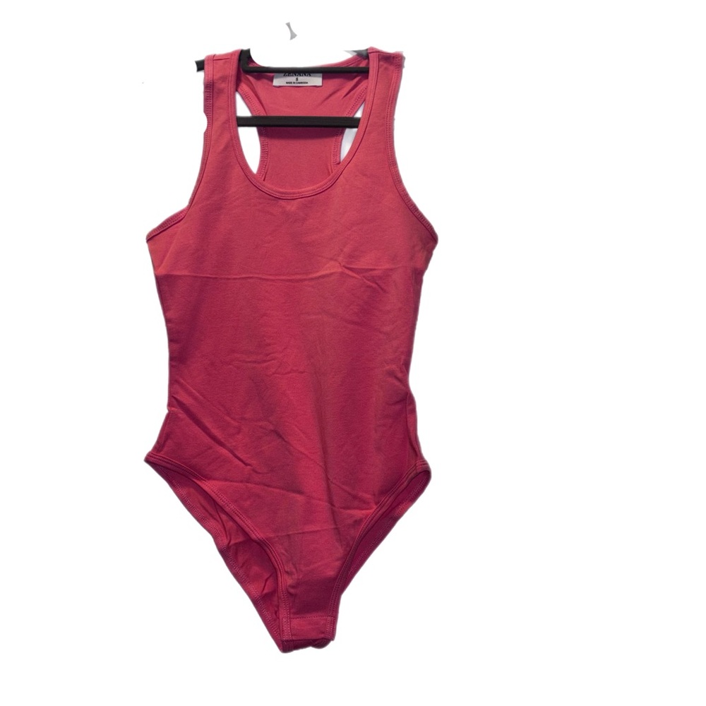 Zenana Outfitters Deep Coral bodysuit